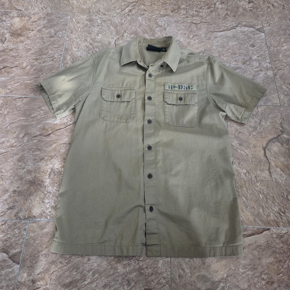 Men's Harley Davidson Olive Short Sleeve Shirt